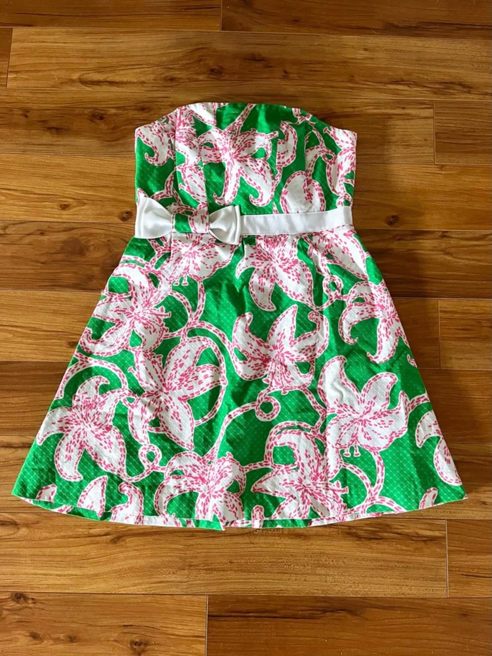 Lily Pulitzer Amberly Strapless Floral Mini Dress 12 - Picture 3 of 15